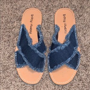 WOMENS DENIM SANDALS